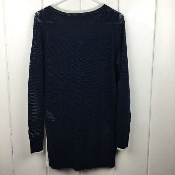Smartwool Tunic Sweater NWT Navy & Gray Wool V-neck - Picture 8 of 13
